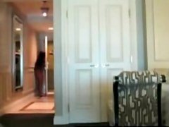 Absolutely naked chick caught in the public place