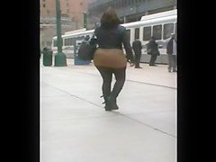 Brown Tights BBW Skirt Booty Ass