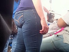 Candid Latina Booty on NYC Bus 3