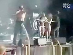Couple fucks on stage