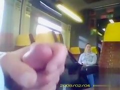 Ejaculation inside the speeding train
