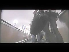 Following A Fashion Model In Streets BVR