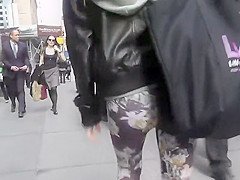 Ginger chick in floral pants