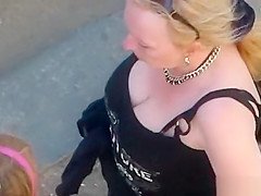 Looking into the neckline
