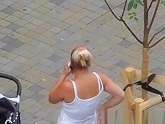 Looking to the neck busty blondes.