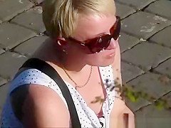 Looking to the neckline
