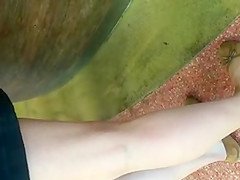 lunch time … amazing skinny legs