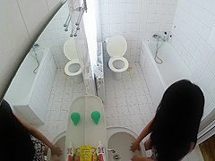 Peeping my maid showering twice