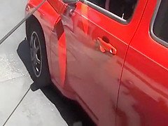 Redhead thong exposed