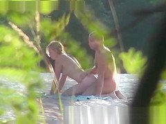 Russian Couple In Public Beach Fucking Caught