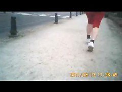 Spandex jogging sexy ass