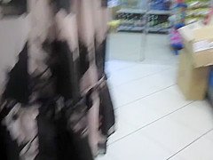 Stockings upskirt in market 2