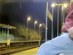 Strange lady helped him with the erected dick