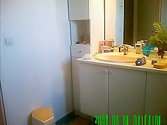 teen 18+ spied in bathroom dressing