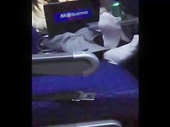 white socks on the plane