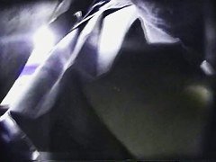 Upskirt vid of skinny white girl in white panties in the subway